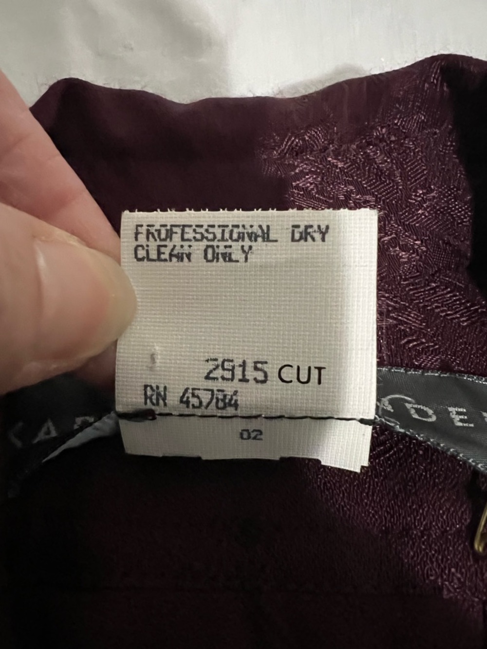 Karen Alexander Vintage Button-Front Burgundy Dress with Belt With Original Tags - Picture 13 of 13